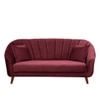 Nilo Velvet 3 Seater Sofa in Maroon Colour