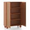 Takai Solid Wood 2 Door Wardrobe In Red Cedar Finish
