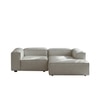 Elegantedge Wood Left Aligned 2-Seater With Upholstery Non Storage Sofa In Grey Colour