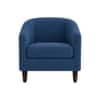 Daviana Boucle Fabric Lounge Chair in Blue Colour