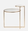 Dual Metal Side Table in Gold Colour
