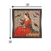 Embrace Madhubani Canvas Wall Prints Canvas Wall Prints Set of 1 Multicolor Matte