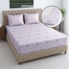 Neel Pink Floral 400 TC Cotton Fitted Super King Size Bedsheet with 2 Pillow Covers – Threads
