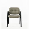 Kepler Brooks Embassy Leatherette Visitor Chair in Grey Colour