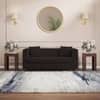 Windsor Premium 2 Seater Fabric Sofa in Deep Brown Velvet Colour