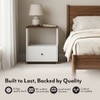 Riley Engineered Wood Bedside Table in Dual Tone Finish