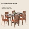Danton Oribi Solid Wood 6 Seater Dining Table With Set Of 6 Chairs