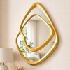Kinetic Copper Finish Wall Mirror