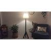Trinca Beige Jute Floor Lamp with Beige Jute Base