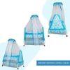 Aurora Stainless Steel Baby Cradle with Mosquito Net Airplane & Yatch