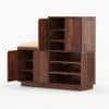 Wollman Shoe Rack Of 30 Pairs In Provincial Teak Color