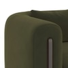 Reno Three Seater Fabric Sofa in Deep Olive Velvet