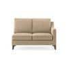 Abbey Sectional Sofa (Colour : Sandshell Beige, Cushion : Hard, Seater : Left Aligned 2 Seater + Left Aligned Chaise)