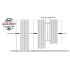 Dry Pack of 2 Blackout Long Door Curtain