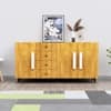Hexa Red Multipurpose Storage Cabinet With 4 Drawer 3 Door in Giant Wood Colour