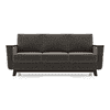 Corby Premium 3 Seater Fabric Sofa in Smoke Colour