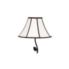 Brynn Black Cotton Shade Floor Lamp