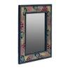Desert Art MDF Hand Painted Red Rectangle Decorative Mirror