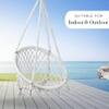 Swingzy Cotton Round Swing for Adults White Without Accessories