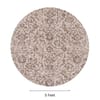 Neulooms Handloom Knotted Reversible Flatweave Round Rug Chocolate Brown or Ivory 5ft