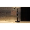 Grey Jute Zig Zag Curvy table lamp with Iron Base (SP42)