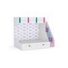Pattern Dreams Bunk Bed with Storage in White Colour BKBB013