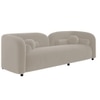 Homro Velvet 2 Seater Sofa in Cream Colour