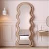 The Artment Brown Ripple Edge Unbreakable Floor Mirror For Home (170 X 70 CM)
