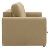 Baruna 2 Seater Velvet Pull Out Sofa Cum Bed with Storage In Beige Color