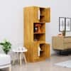 Hexa Red Crockery Unit Multipurpose Wooden Storage Cabinet in Giant Wood Colour