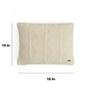 Cable Moss Natural Cushion Cover 16X16  Inches