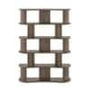 Imola Solid Wood Bookshelf In Danish Walnut Finish