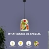 Serenity Decorative Glass Electric Lighting in White Colour