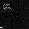 Premium Jacquard Polyester Waterproof Mattress Protector for Single Size In Black Colour 78x36