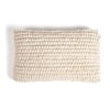 Popcorn Textured Handwoven Woolen Lumbar Cushion Cover