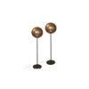 Globe iron floor lamp