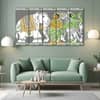 The Castle Decor Madhubani Art Wall Painting Wooden Framed 27x48 Inch (Style 1)