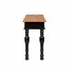 Lowe Solid Wood Console Table in Mango Natural & Walnut