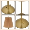 Rechargeable Touch Table Lamp Orange Shade with 15 Hour Battery Backup