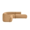 Zenliving Wood Left Aligned 3-Seater With Upholstery Non Storage Sofa In Beige Colour