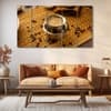 The Castle Decor Coffee Art Wall Painting Wooden Framed 27x48 Inch (Style 1)