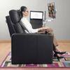 Zuum Solid Wood One Seater Motorized Recliner in Black Colour