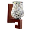 Devansh Solid Wood Electric Wall Light in Multi Colour with Multi Shade Count of 1 Light