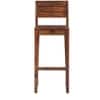 Smith Solid Sheesham Wood Bar Chair In Teak Finish