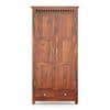 Fidora Solid Wood 2 Door Wardrobe in Honey Finish