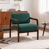 Citrus Boucle Fabric Arm Chair in Green