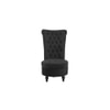 Piece High Back Accent Chair in Black Colour