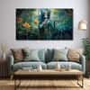 The Castle Decor Krishna Ji Wall Painting Wooden Framed 27x48 Inch (Style 18)