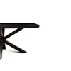 Crispio Solid Wood 6 Seater Dining Table in Brown Finish