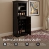 Mateo Solid Wood Bar Cabinet (Mahagony Finish)